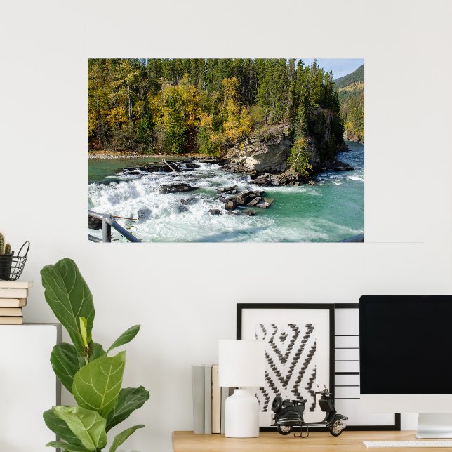 Picturesque Canadian River, Fraser River Poster (Home Office)