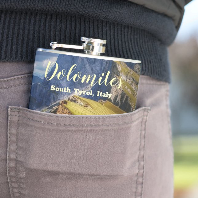 Picturesque Dolomites South Tyrol Italy Hip Flask (In Situ)
