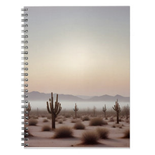 Picturesque Landscape Desert Nature Background Art Notebook