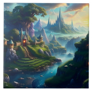 Picturesque Landscape Two Tile