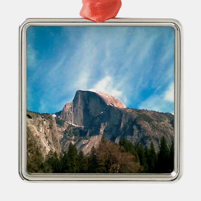 Picturesque Mountains Metal Ornament (Front)