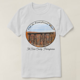 Picturesque PA Wilds Souvenir Kinzua Bridge LT T-Shirt