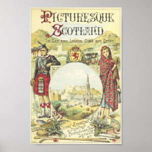 Picturesque Scotland - Vintage Illustration Poster