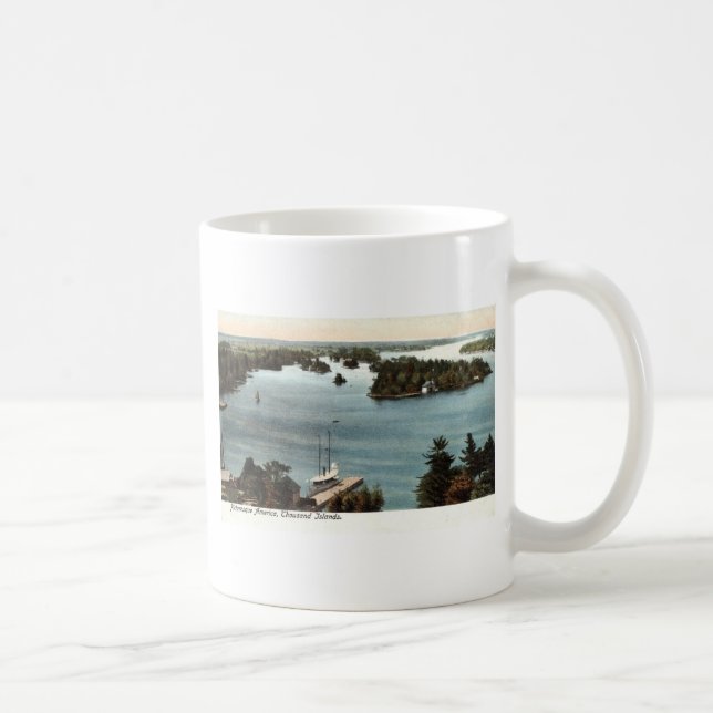 Picturesque Thousand Islands NY 1907 Vintage Coffee Mug (Right)