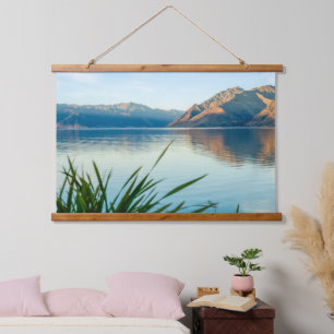 Picturesque View of Beautiful Lake Wanaka  Hanging Tapestry
