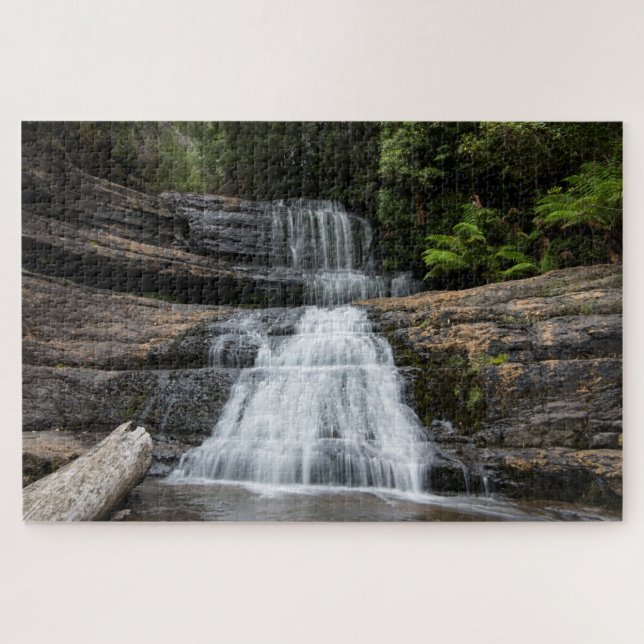 Picturesque waterfall, 1014 pieces jigsaw puzzle (Horizontal)