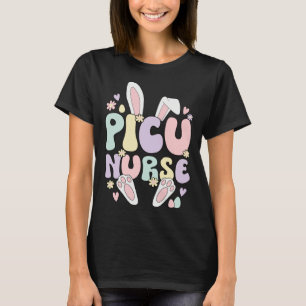 PICU Nurse Easter Bunny Pediatric ICU Nursing East T-Shirt