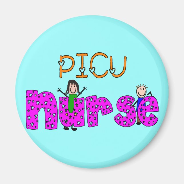 PICU Nurse Gifts Magnet (Front)