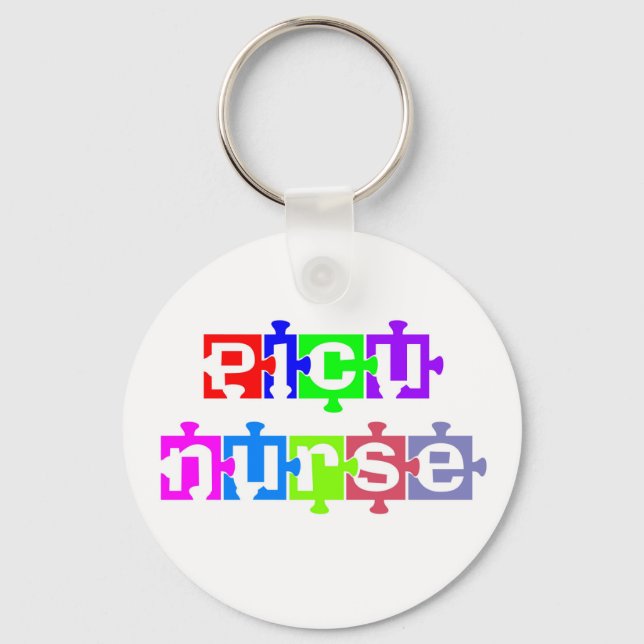 PICU Nurse Keychain (Front)