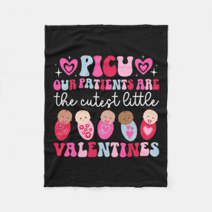 Picu Nurse Valentine Picu Nursing Valentines Day Fleece Blanket