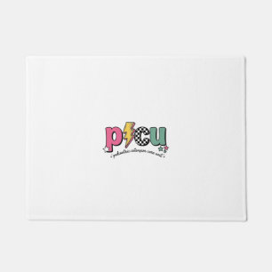 PICU Pediatric Intensive Care Unit Nurse Shirt_1 Doormat