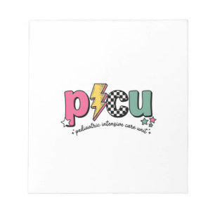 PICU Pediatric Intensive Care Unit Nurse Shirt_1 Notepad