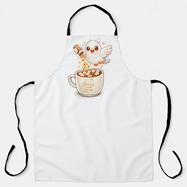 pidgy's coffee glitter v1 - All-Over Print Apron (Front)