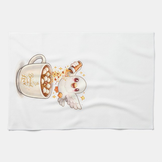 pidgy's coffee glitter v1  kitchen towel (Horizontal)