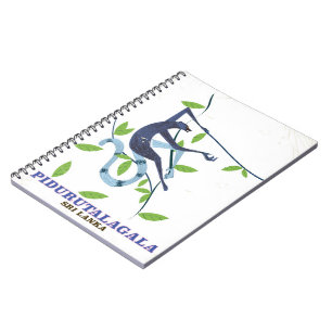 Pidurutalagala Sri Lanka travel poster. Notebook