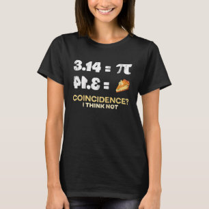 Pie 3 14 Coincidence Math Pun Raglan Baseball T-Shirt