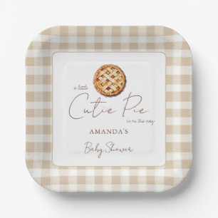 Pie Baby Shower Gender Neutral  Paper Plate