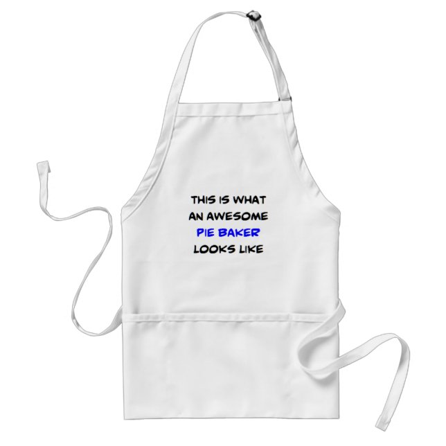 pie baker, awesome standard apron (Front)