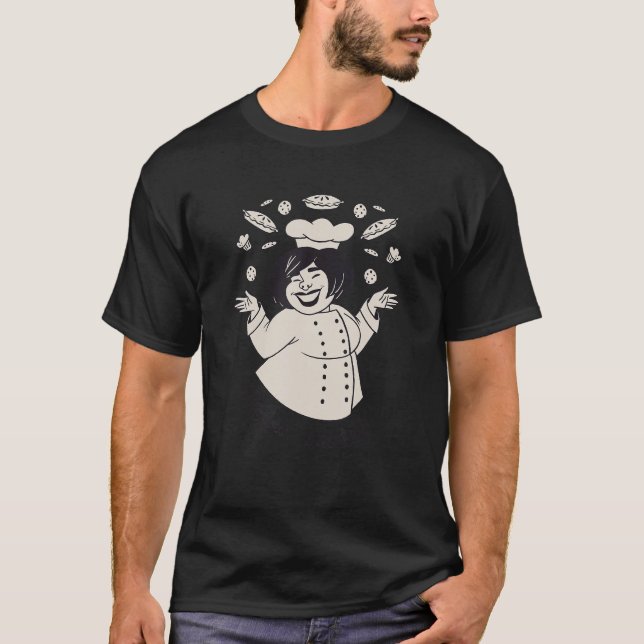 Pie Baker Chef T-Shirt (Front)