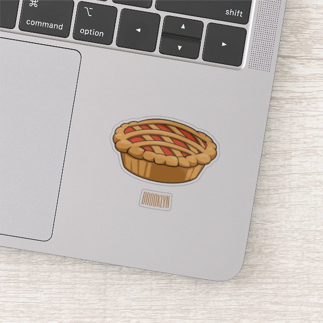 Pie cartoon illustration (Detail)