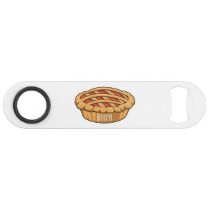 Pie cartoon illustration bar key