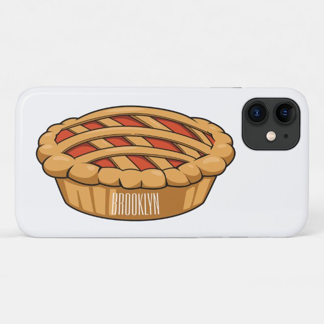 Pie cartoon illustration Case-Mate iPhone case (Back (Horizontal))