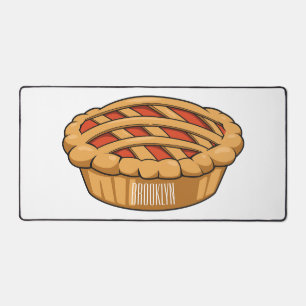 Pie cartoon illustration  desk mat