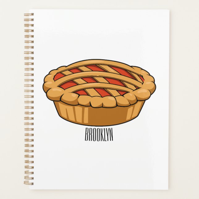 Pie cartoon illustration planner (Front)