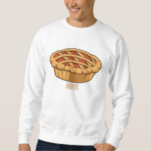 Pie cartoon illustration sweatshirt