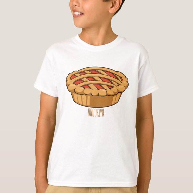 Pie cartoon illustration T-Shirt (Front)
