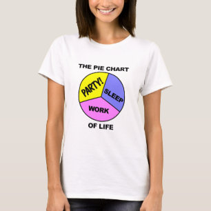 Pie Chart of Life shirt - choose colour & style