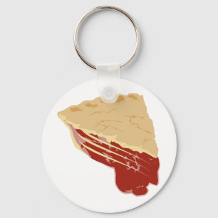 Pie - Cherry / Fruit Slice of Pie Keychain