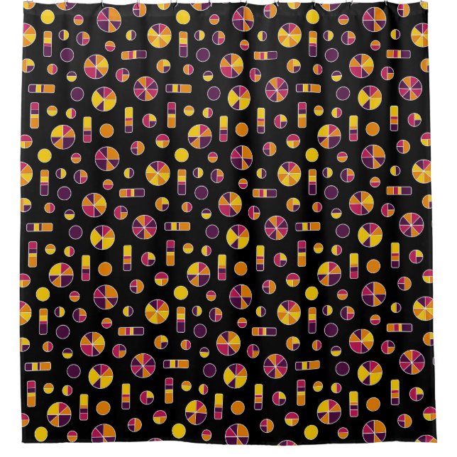 Pie Circles and Bars Pattern 271019v2 - Black (Front)