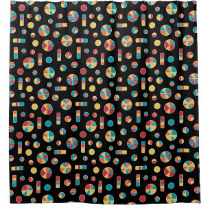 Pie Circles and Bars Pattern 271019v3 - Black