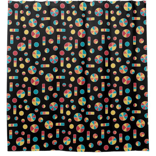 Pie Circles and Bars Pattern 271019v3 - Black (Front)