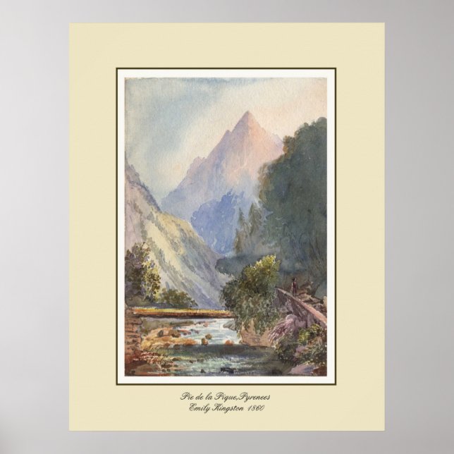 Pie de la Pique,Pyrenees. Poster (Front)
