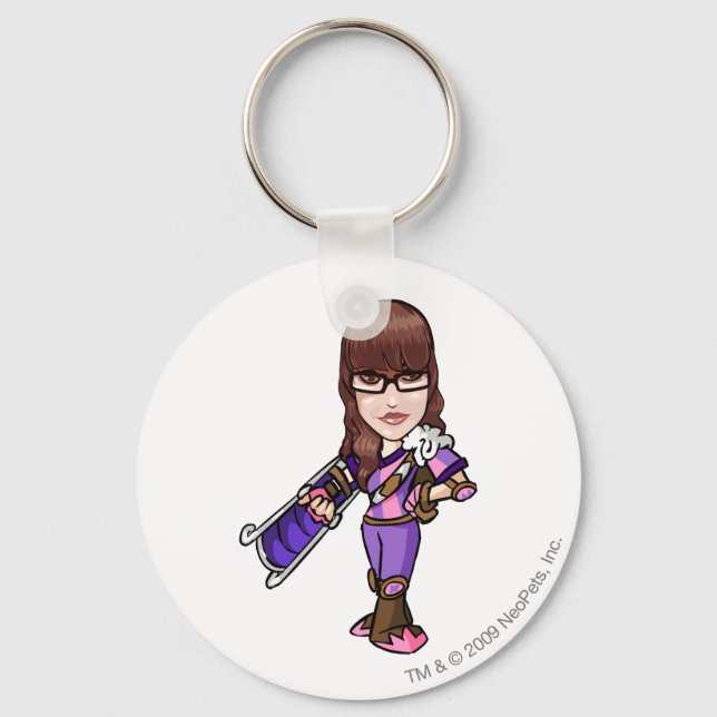 Pie Faerieland Staff Player Keychain (Front)