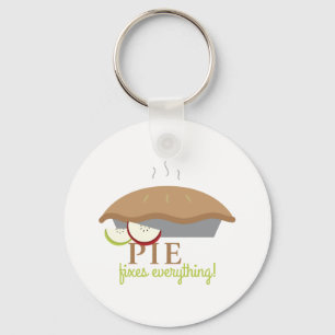 Pie Fixes Everything Keychain