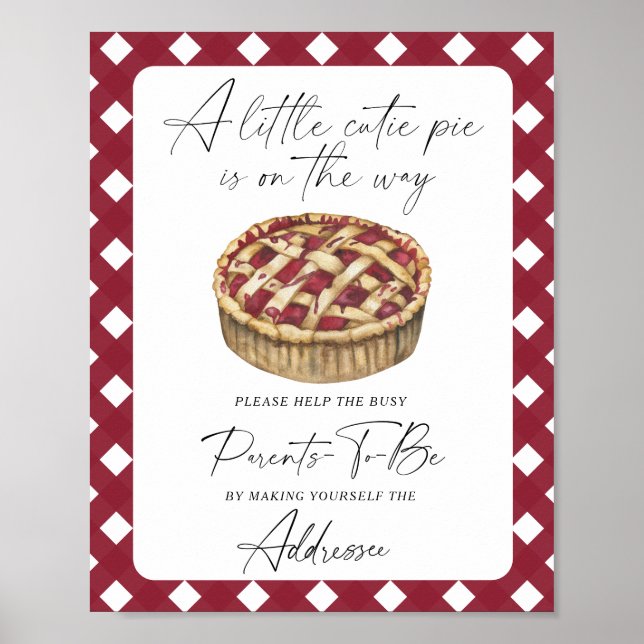 Pie - Help the Busy Parents-to-Be Addressee Poster (Front)