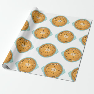 Pie In Pan Wrapping Paper