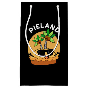 Pie-land Funny Island Pun Dark BG Small Gift Bag