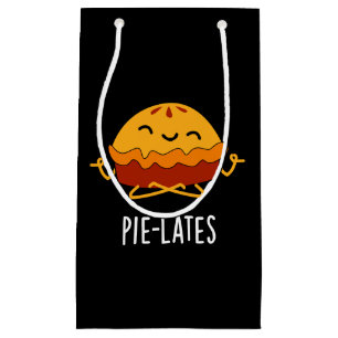 Pie-lates Funny Food Pie Pun Dark BG Small Gift Bag