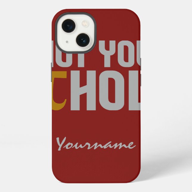 "Pie (pi) Hole" custom monogram cases (Back)