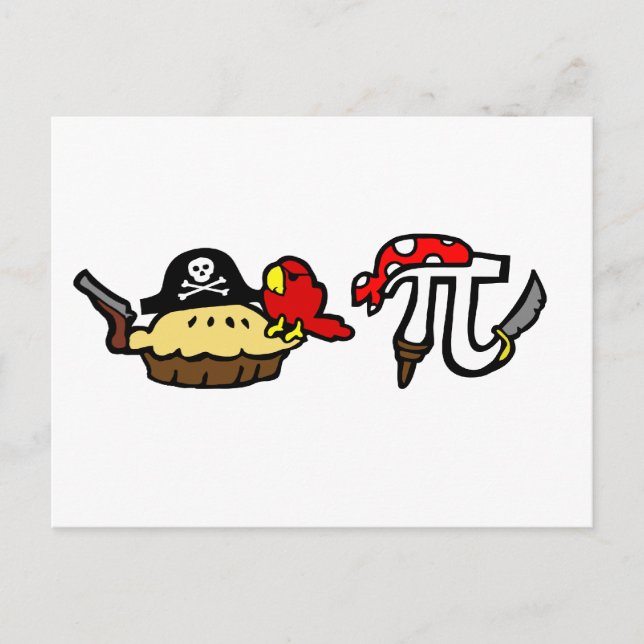 Pie & Pi Pirates Postcard (Front)