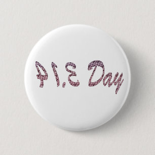 Pie Pink Pi Day 2 Inch Round Button