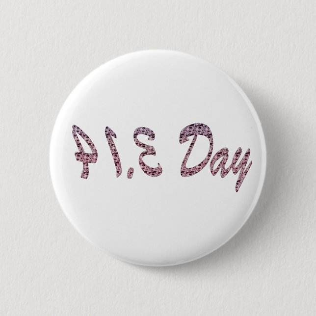 Pie Pink Pi Day 2 Inch Round Button (Front)