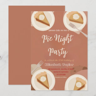 Pie Sharing Night Party Invitation – Sweet & Cozy