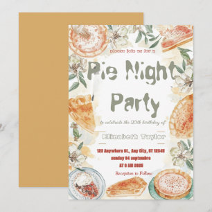 Pie Sharing Night Party Invitation – Sweet & Cozy