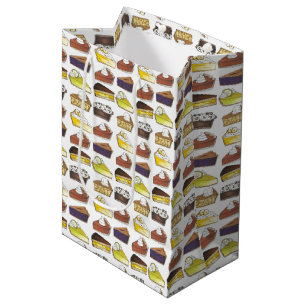 Pie Slice Apple Pumpkin Banana Key Lime Blueberry Medium Gift Bag