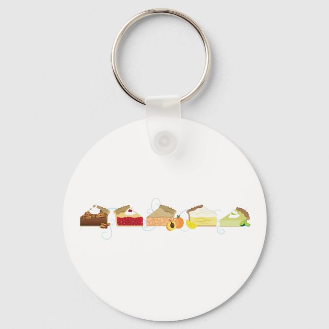 Pie Slices Keychain (Front)